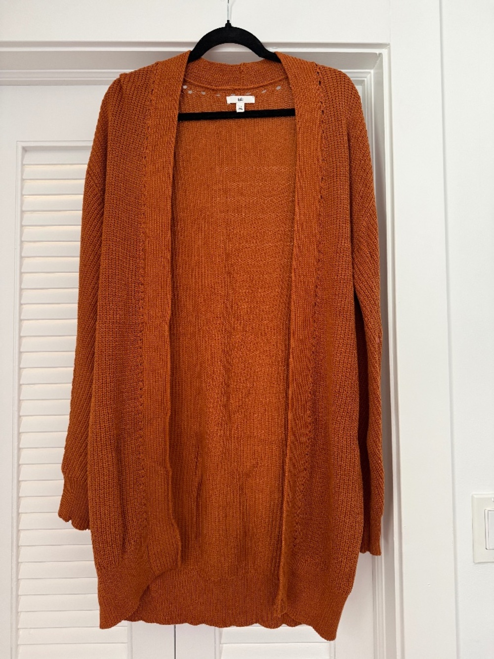BP, Ribbed Long Cardigan, Size XS